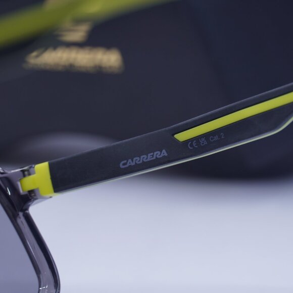 CARRERA 4017/S 0XYO MT Shield Sunglasses - Light Grey/Yellow/Green Mirror - Picture 7 of 9